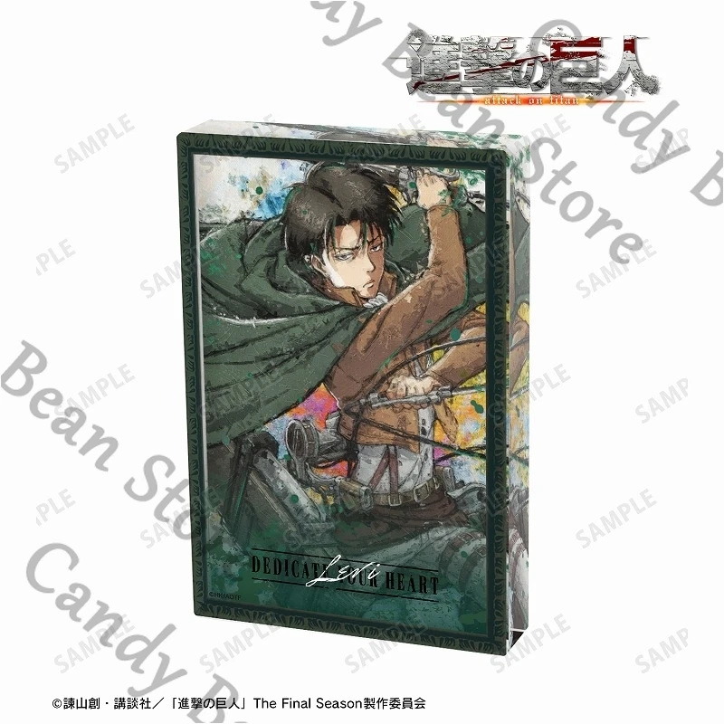 

Official Anime Attack on Titan Levi Ackerman Mikasa·Ackerman Cosplay Acrylic Brick Cartoon Card Bricks Standing Sign Accessories