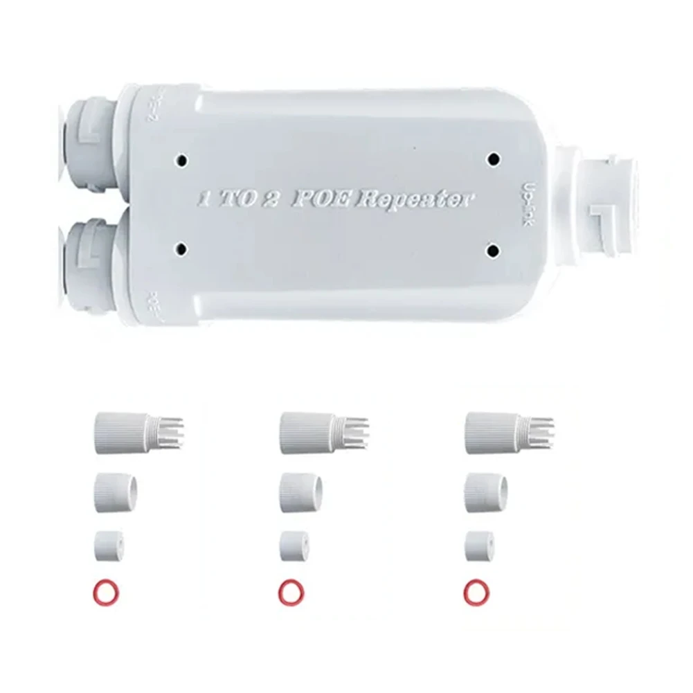 CLCU 48V POE Repeater 1 To 2 Poe Extender IP66 Waterproof 10/100Mbps 500M Extension For POE Switch Camera