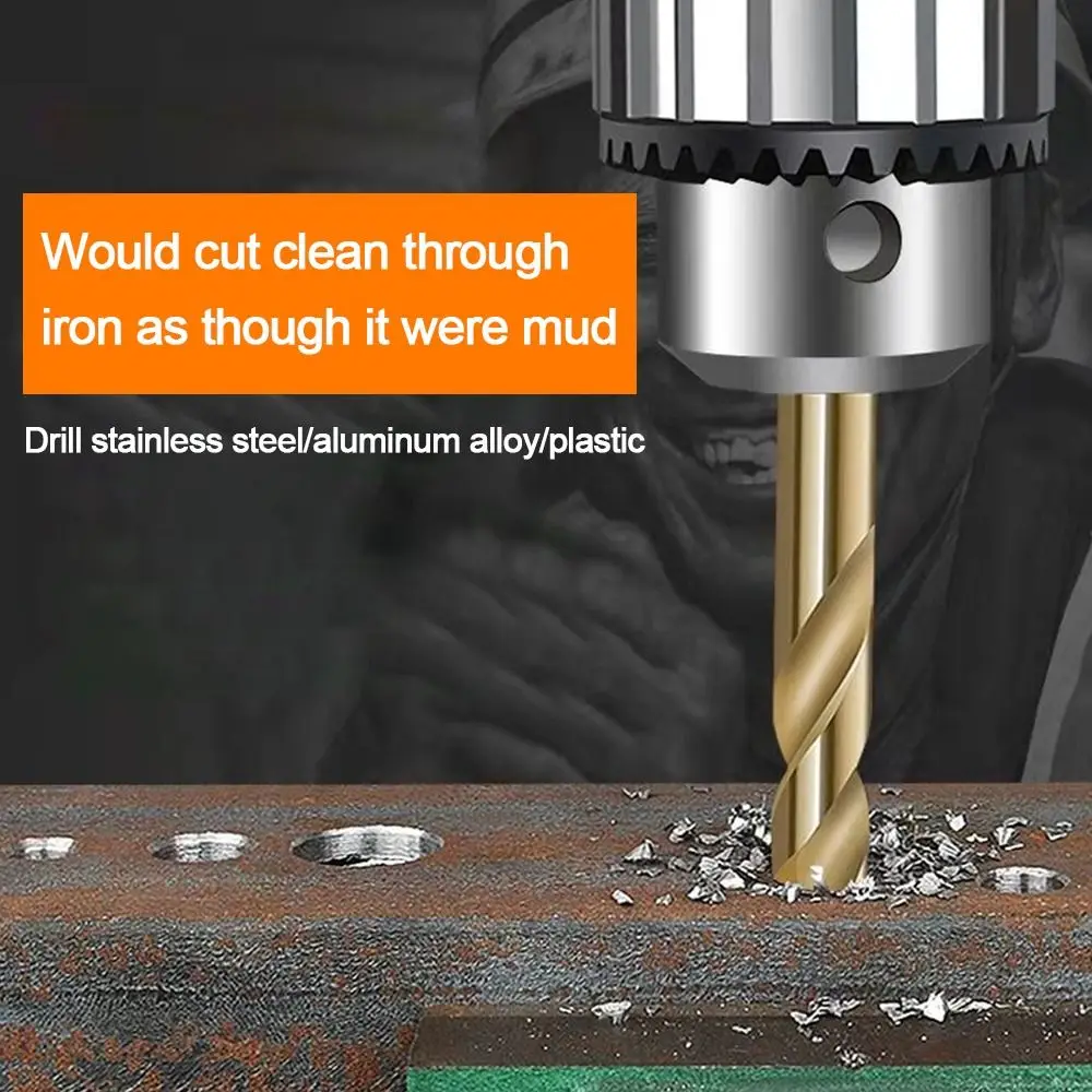 3,0-5,2 mm HSS metalen gatensnijder gereedschap boren punch gereedschap boorgereedschap dubbele kop spiraalboor