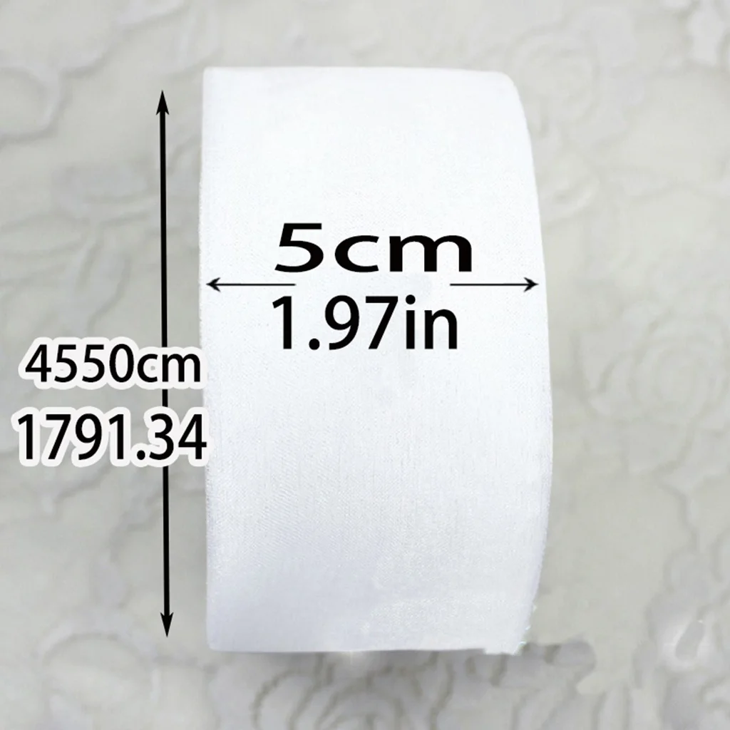 2\'\' (50mm) White Organza Ribbons Wholesale Gift Wrapping Decoration Christmas Ribbons