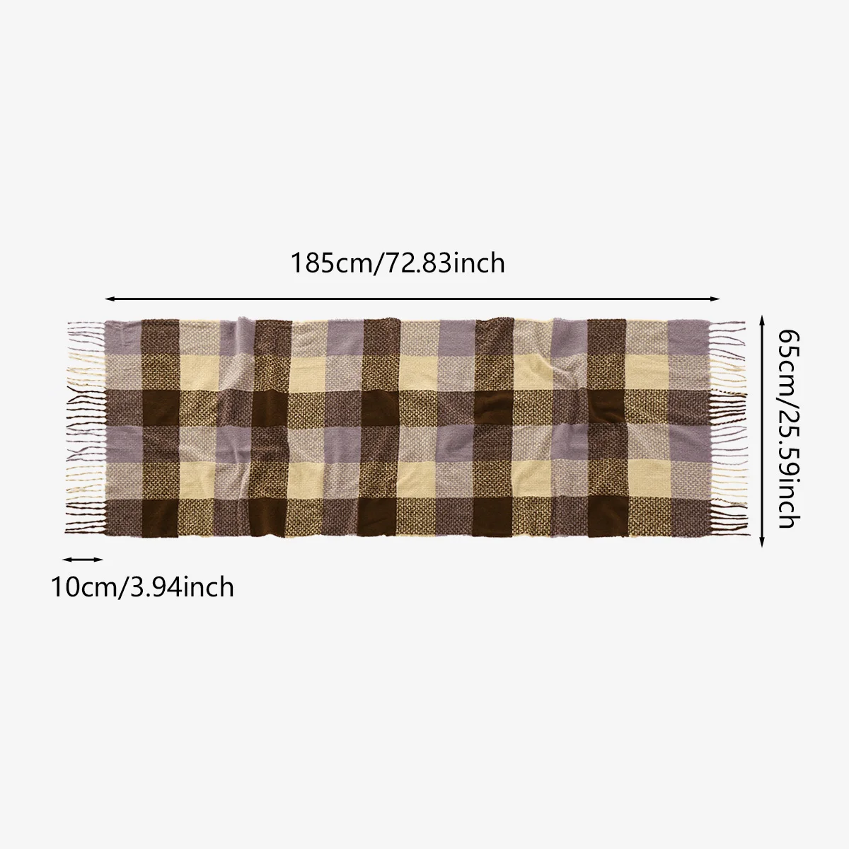 Neuer Leoparden-Kaschmirschal für Damen, Winter, hält warm, modischer kariertes, langer Schal, Damen-Wickel, dicker Pashmina, für den Außenbereich – Detail 27