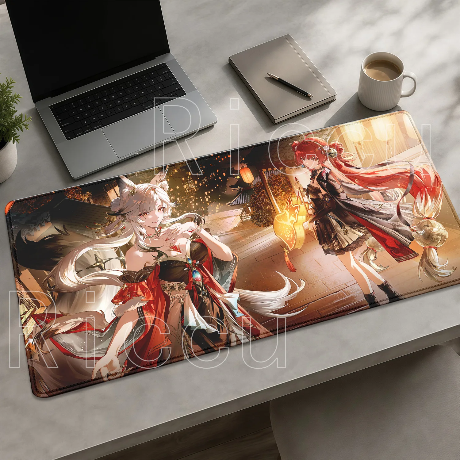 XXL Hsin Wuthering Waves WuWa E-Sports PC Gaming Overlock Mousepad Non-Slip Base Keyboard Office Accessories HD Printing DeskMat