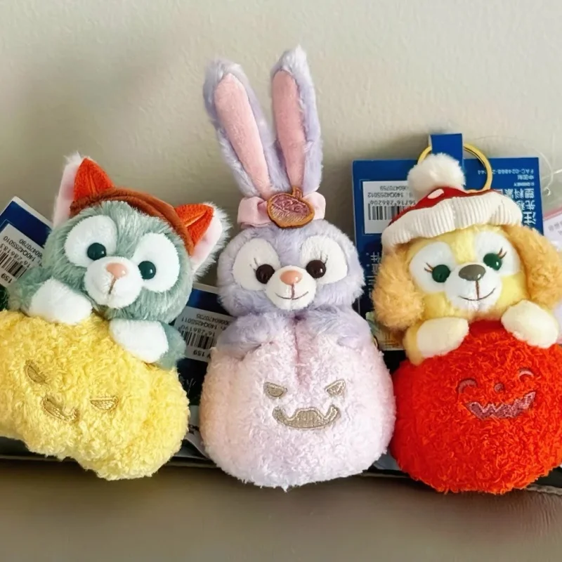 จี้ตุ๊กตาดิสนีย์แท้ ซีรีส์ฟักทองฮาโลวีน เชลลี่เมย์ ลินาเบลล์ สเตลลาลู พวงกุญแจตุ๊กตาการ์ตูน ของขวัญวันเกิด ของเล่น