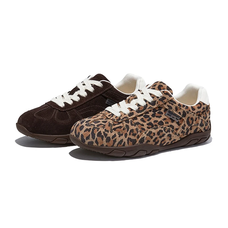 

AIYUQI 2025 New Women's Sneakers Non-slip Leopard Print Dexun Women Shoes Large Size Genuine Leather Casual female Shoes