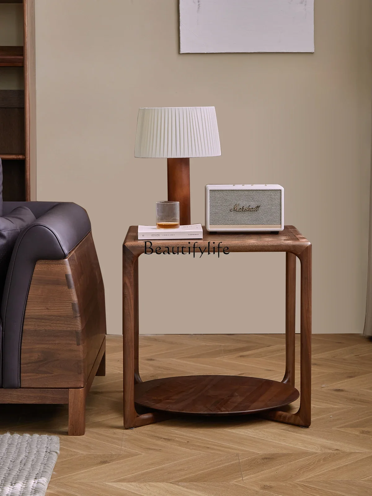 

FG10*North American black walnut all-solid wood edge table, simple modern small coffee table table