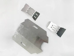 3pcs Stainless Steel Front And Rear Chassis Armor Protector for Arrma 1/14 Mojave Grom RC Car Upgrade Parts Accessories