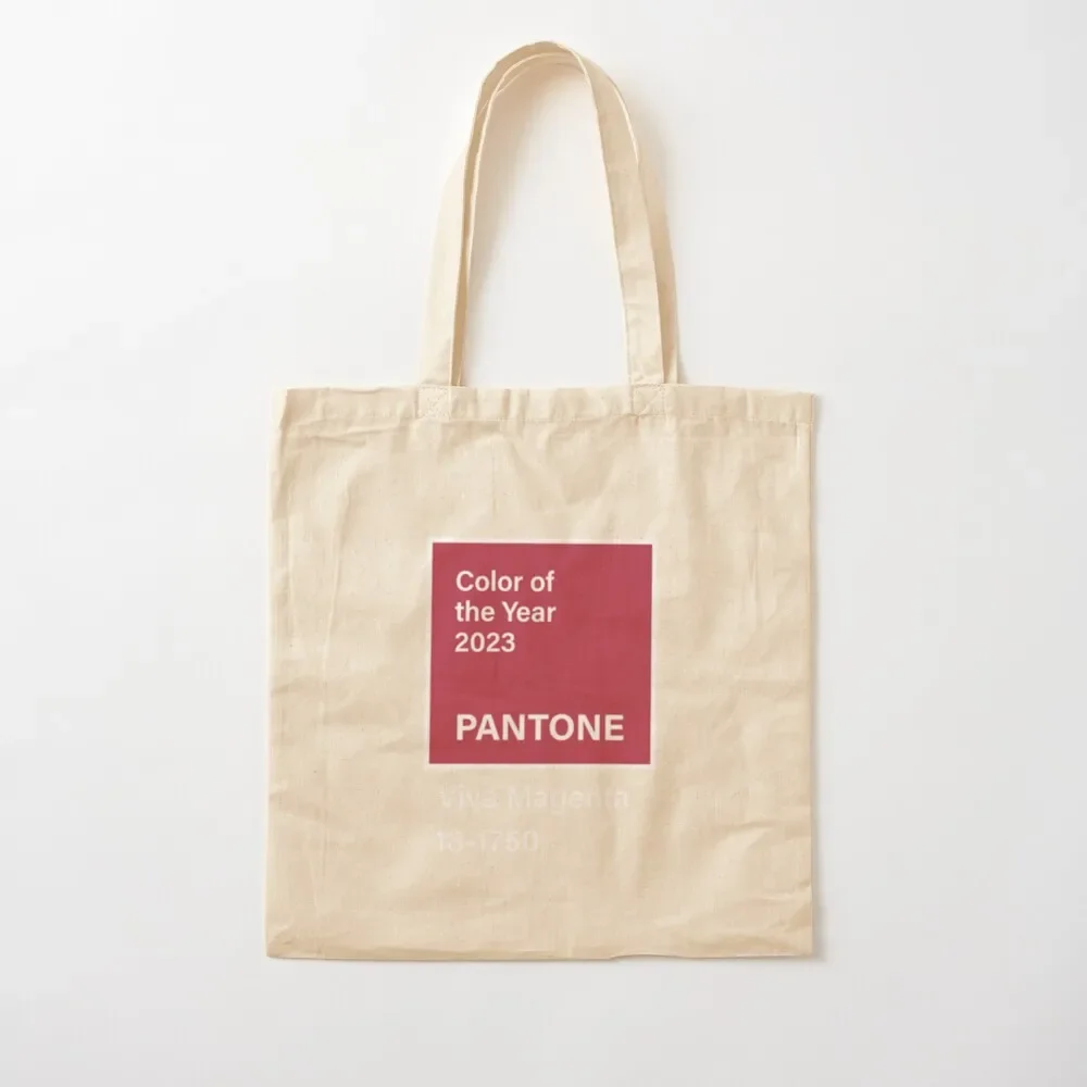 

Pantone Viva Magenta. Color of 2023 Tote Bag shoping bag Gift bag university shopper tote university