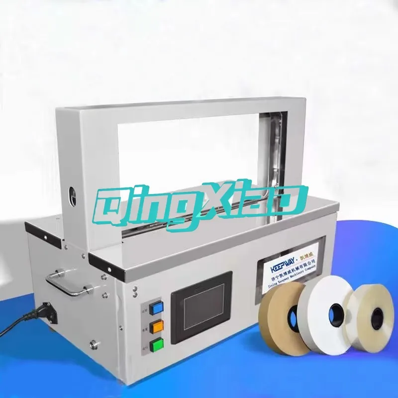 

Автоматическая настольная машина для обвязки полипропиленовой лентой (OPP) и бумажной лентой шириной 50 мм: Высокоэффективная, стабильная, долговечная, простая в эксплуатации, быстрая. В продаже.