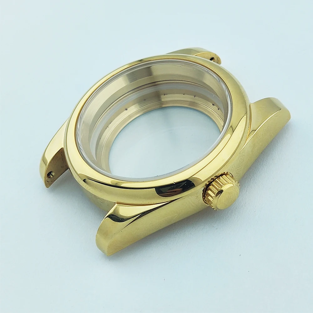 

Мужской золотой корпус для часов 36/39 мм, серебряный/розовое золото, корпус nh35, сапфировое стекло для nh35, nh36, механизм nh38, водонепроницаемый циферблат 28,5 мм