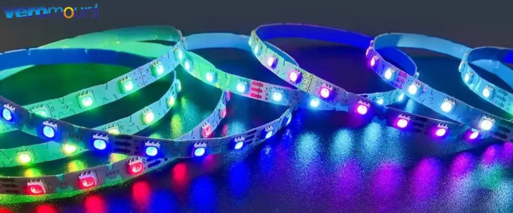 5m DC 12V WS2815 S zwijany pojedynczo adresowalny Pixel LED Strip 60LEDs/m 5050 kolor marzeń RGB SMD 4Pin 8mm biały PCB