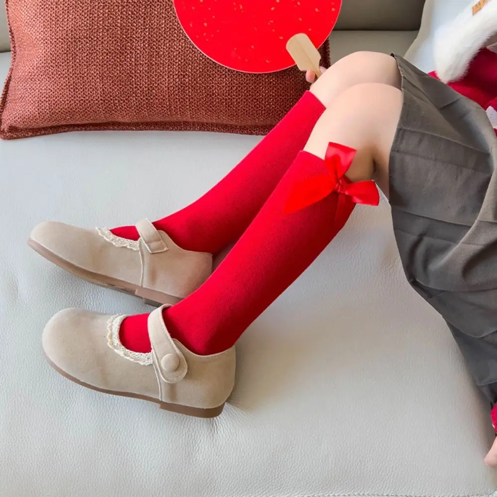 NEW Warm Children's Socks Thicken Cotton New Year Red Socks Red Middle Tube Socks