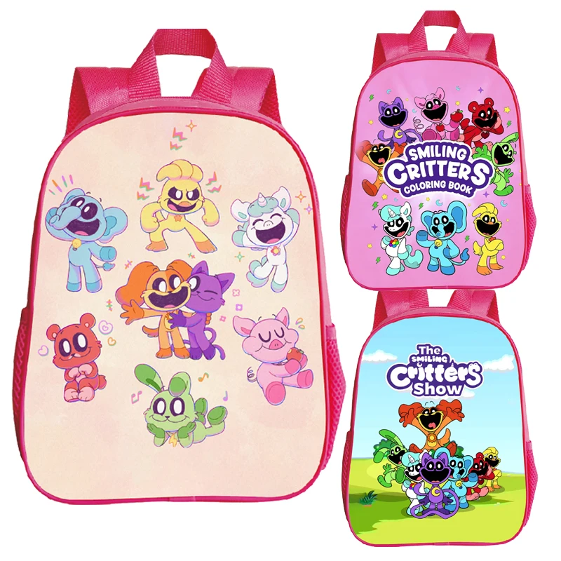 

Smiling Critter Backpack Catnap Dogday Kindergarten Boys Girls Bookbag Toddler Children Knapsack Schoolbag Rucksack Mochila