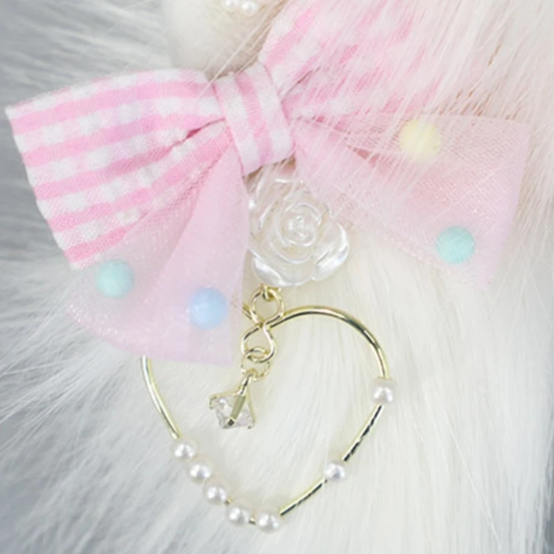 Lolitas Cosplays Hoofdband Dierenoren Haaraccessoire Fijn vervaardigd Schattige strik Decors Foto Props voor vrouwen NIEUW