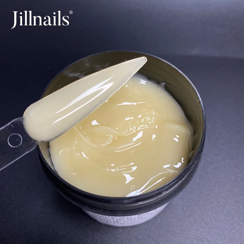 Jillnails Jelly Gel Builder Gel duro per l'estensione delle unghie 100g Clear Milky White Pink UV LED Gel crema di gomma