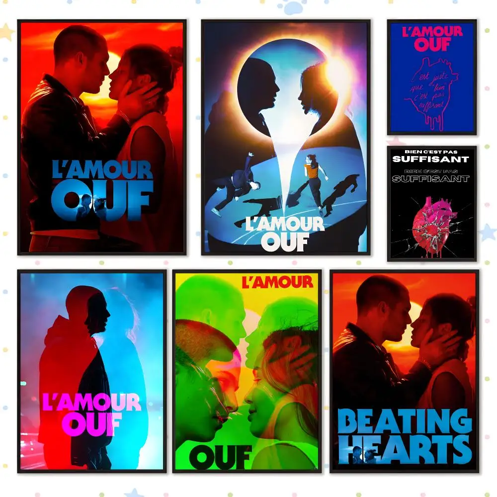 Film Classic Popular Beating Hearts Poster PP Self Adhesive Wall Decor Aesthetic Bedroom Gaming Room Home Holiday Gift