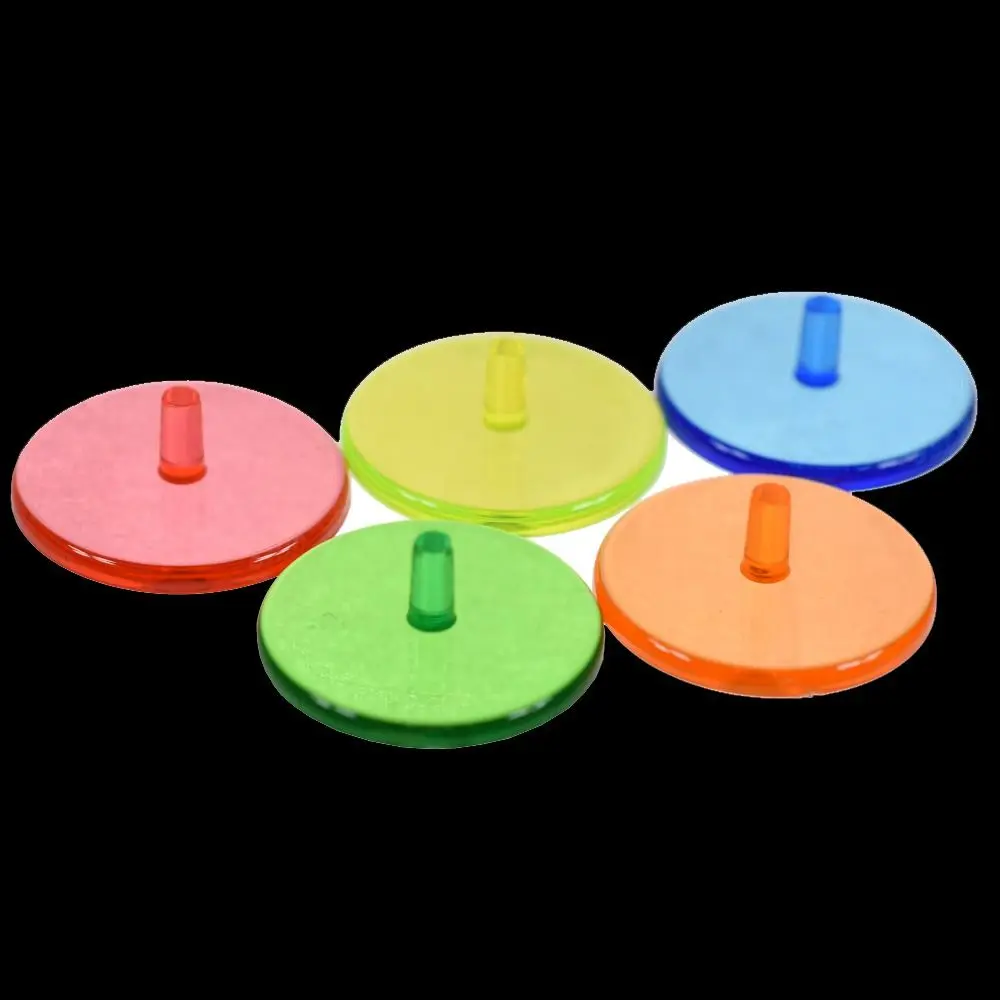 

50PCS Golf Course Assorted Color Transparent Golf Ball Marker Position Markers 0.95 Inch Transparent Plastic Golf Lover