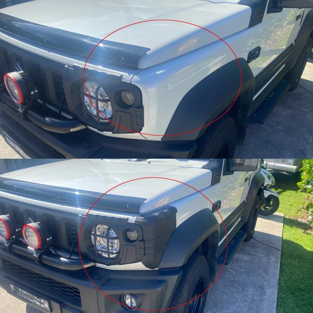 ABS Front & Rear Body Corner Wrap Protection Cover Exterior Guard Trim Fit For Suzuki Jimny JB64W JB74W 2019+ 2-Door 4-Door