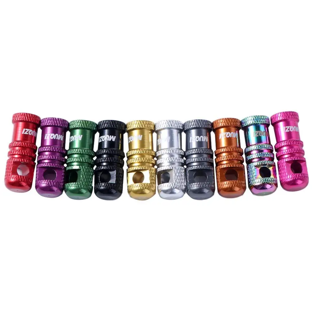 

2PCS 2 in 1 Presta Valve Stem Cap Anti Corrosion Wear Resistant Tubeless Tire Valve Cap Colorful Aluminium