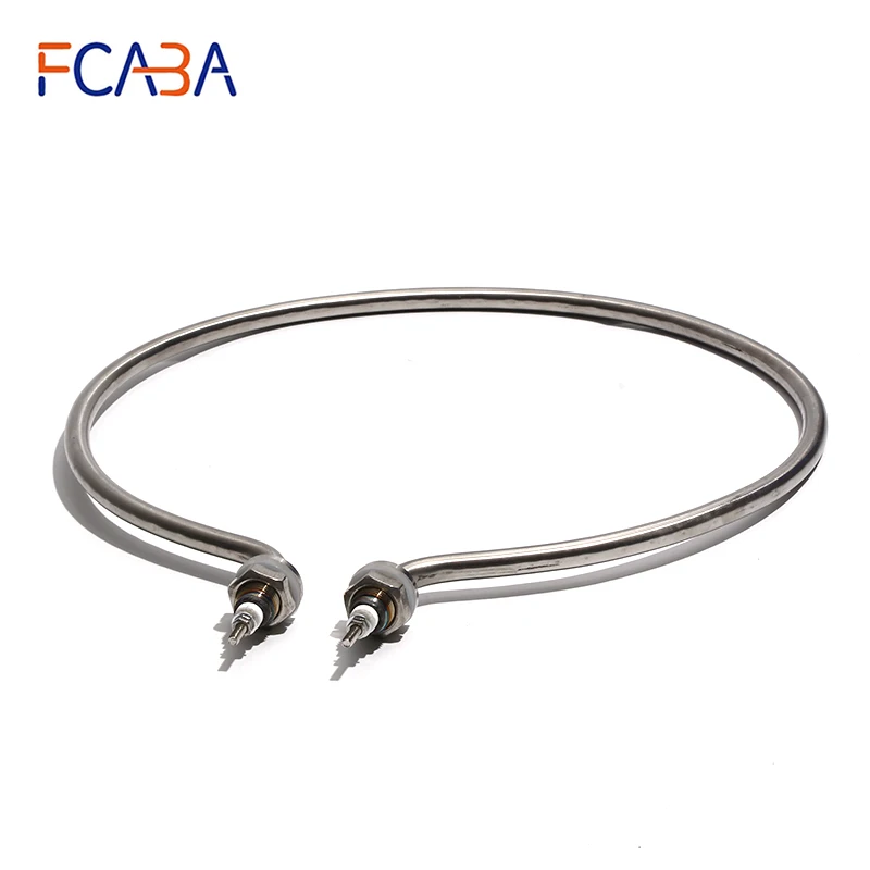 FCABA Round Ring 304 Stainless Steel Heating Tube Bucket Heating Pipe Fittings 220V  3000W