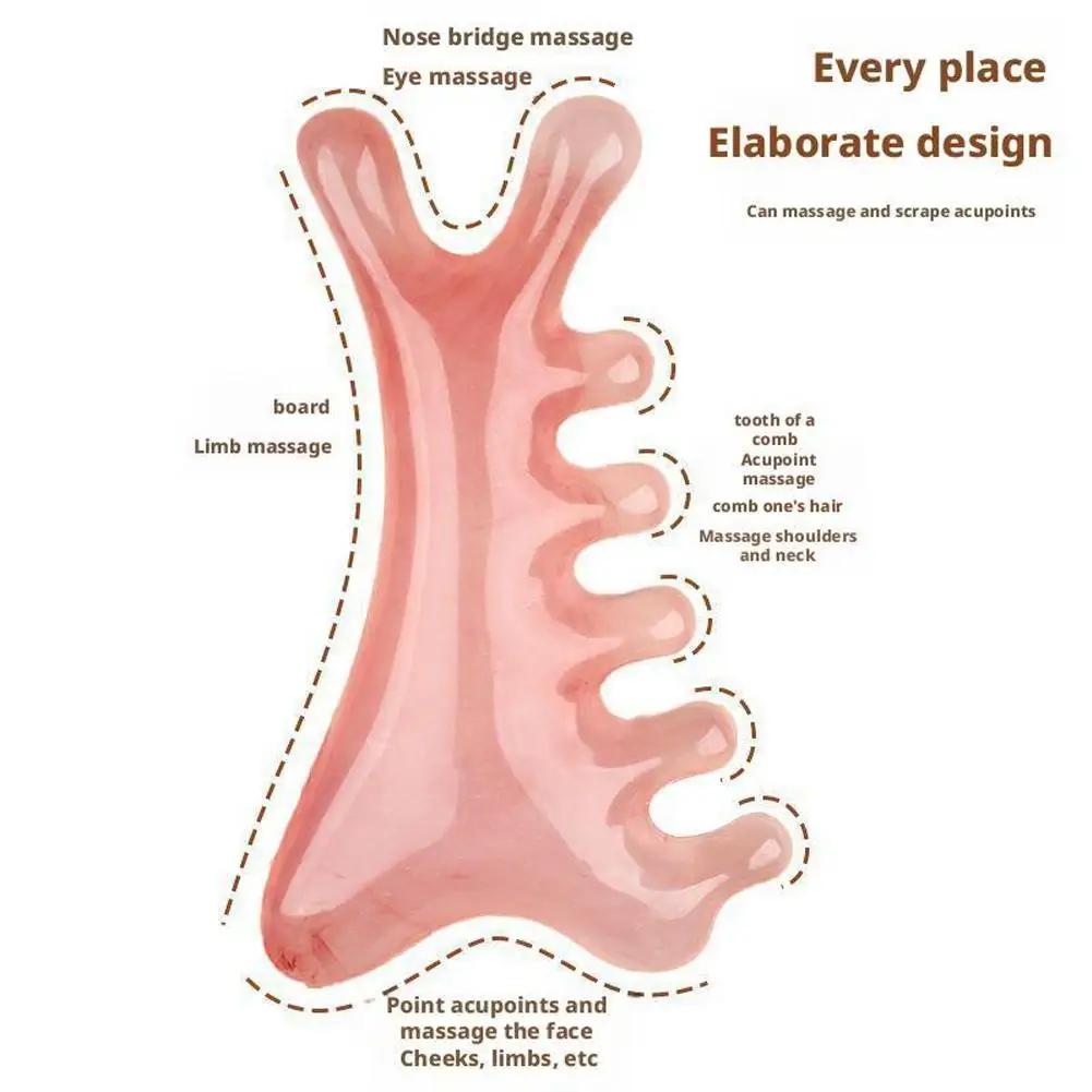 1/2/10 قطعة Guasha تدليك جميل شمع العسل كشط تدليك مكشطة الوجه مدلك الوخز بالإبر غوا شا العين الوجه مجلس سبا تدليك #1