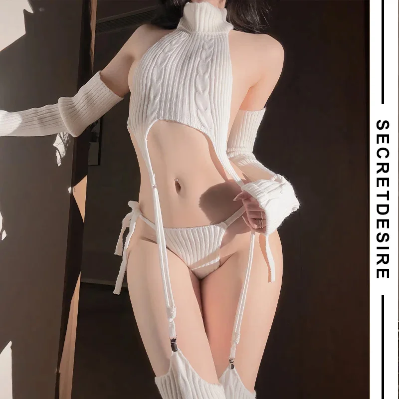 

Нижнее белье, ультра сексуальная милая девушка, порно, косплей, наряд для ролевых игр, свитер с высоким воротником, униформа, нижнее белье, пижамы, ночная рубашка и нижнее белье