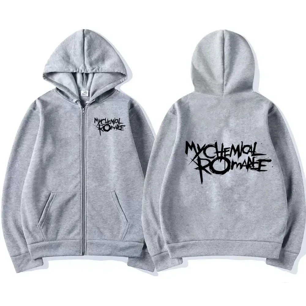 Rock Band My Chemical Romance Mcr Dead Zipper Hoodie Black Parade Punk Emo Zip Up Sweatshirt Men Fashion Vintage Hip Hop Hoodies