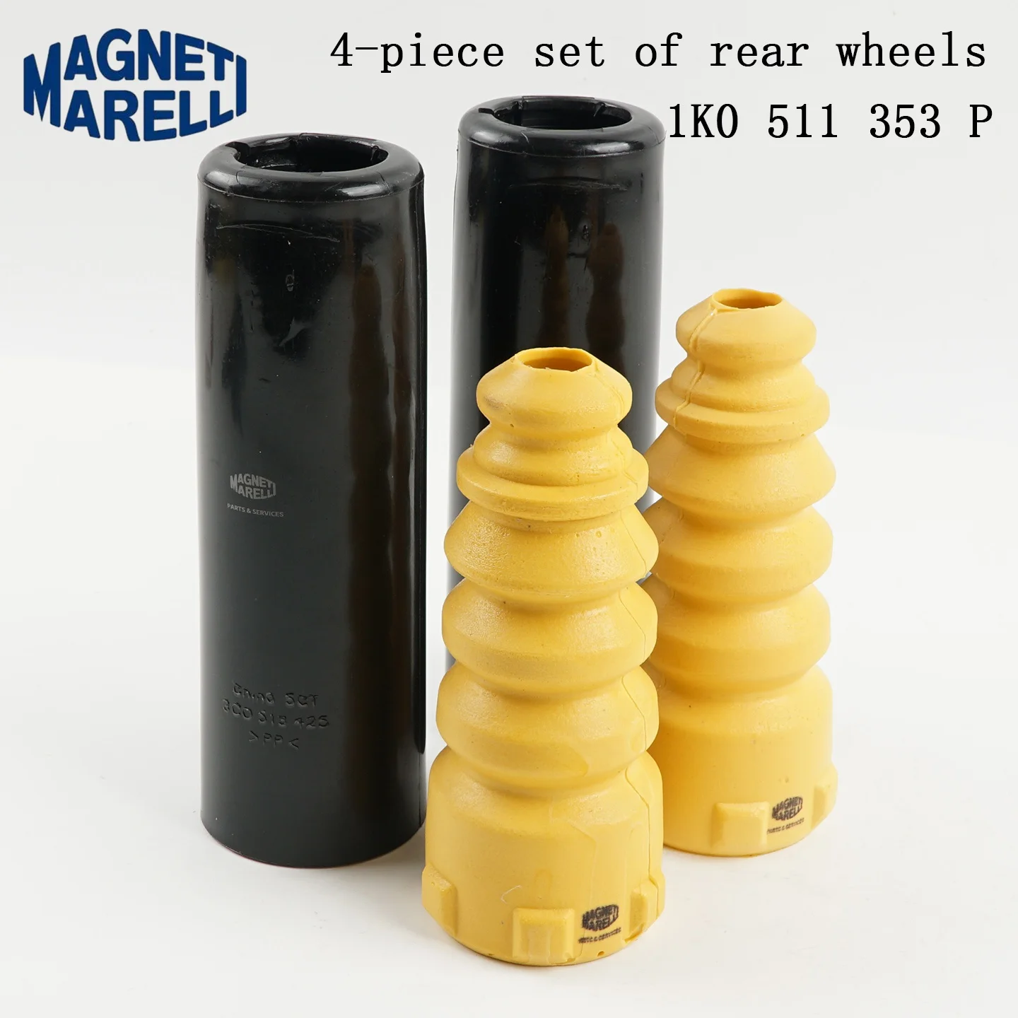 4 Stück 3C0513425 1T0511359 Stoßdämpfer-Pufferblöcke und Staubschutz für die Vorder- und Hinterachse, passend für VW Golf, Jetta, Passat, Tiguan, 1K0412303B. – Detail 5