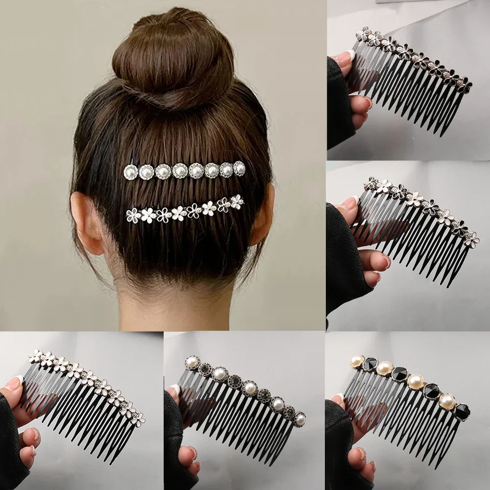 

Adult Bangs Inserted Combs, Combing and Tidying Hair Versatile Temperament Anti Slip Toothed Hairpins Fashion Hair Accessories