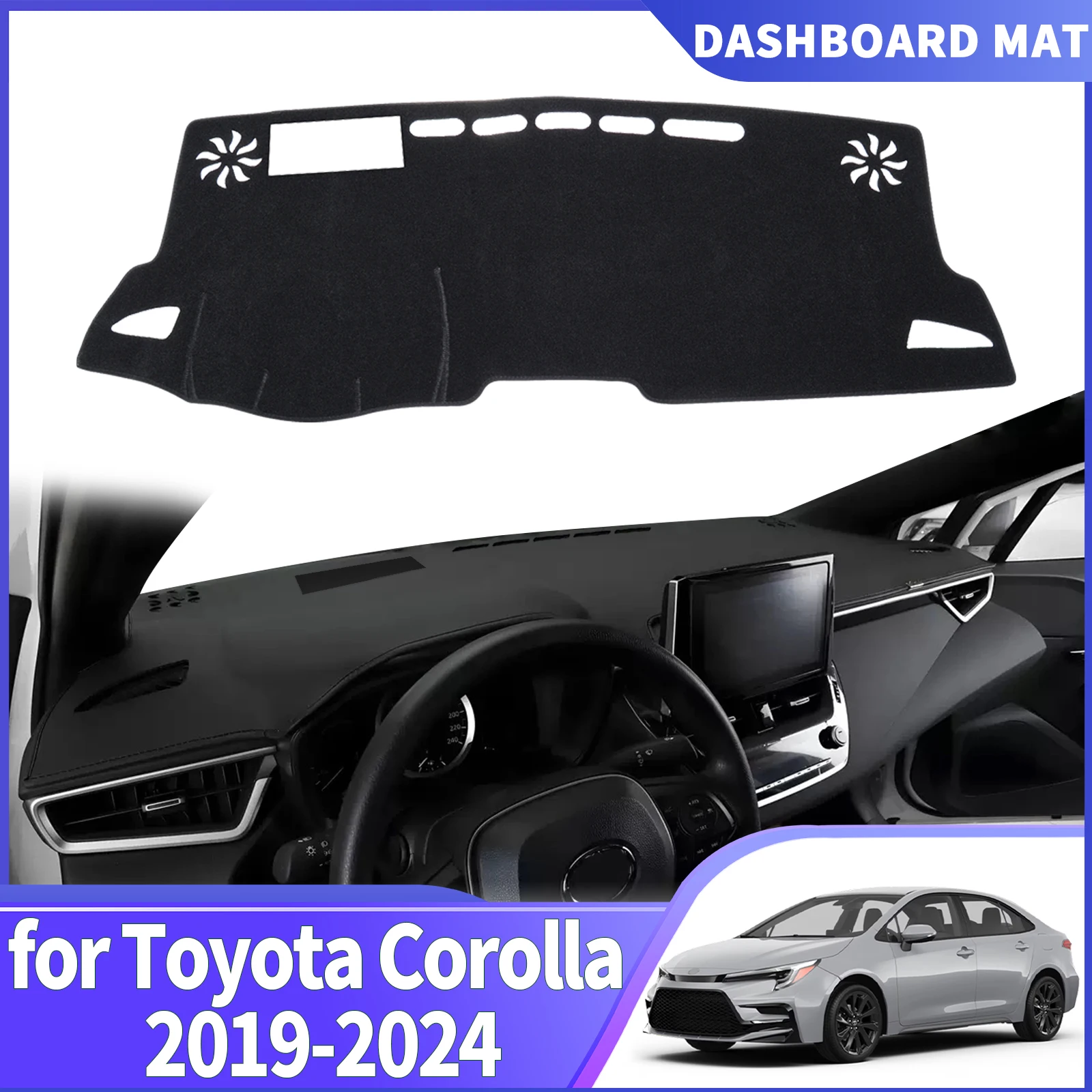 

fit for Toyota Corolla E210 12th 2019 2020-2024 Car DashMat Sunshade Dashmat Dashboard Cover Pad Protective Carpet Accessories