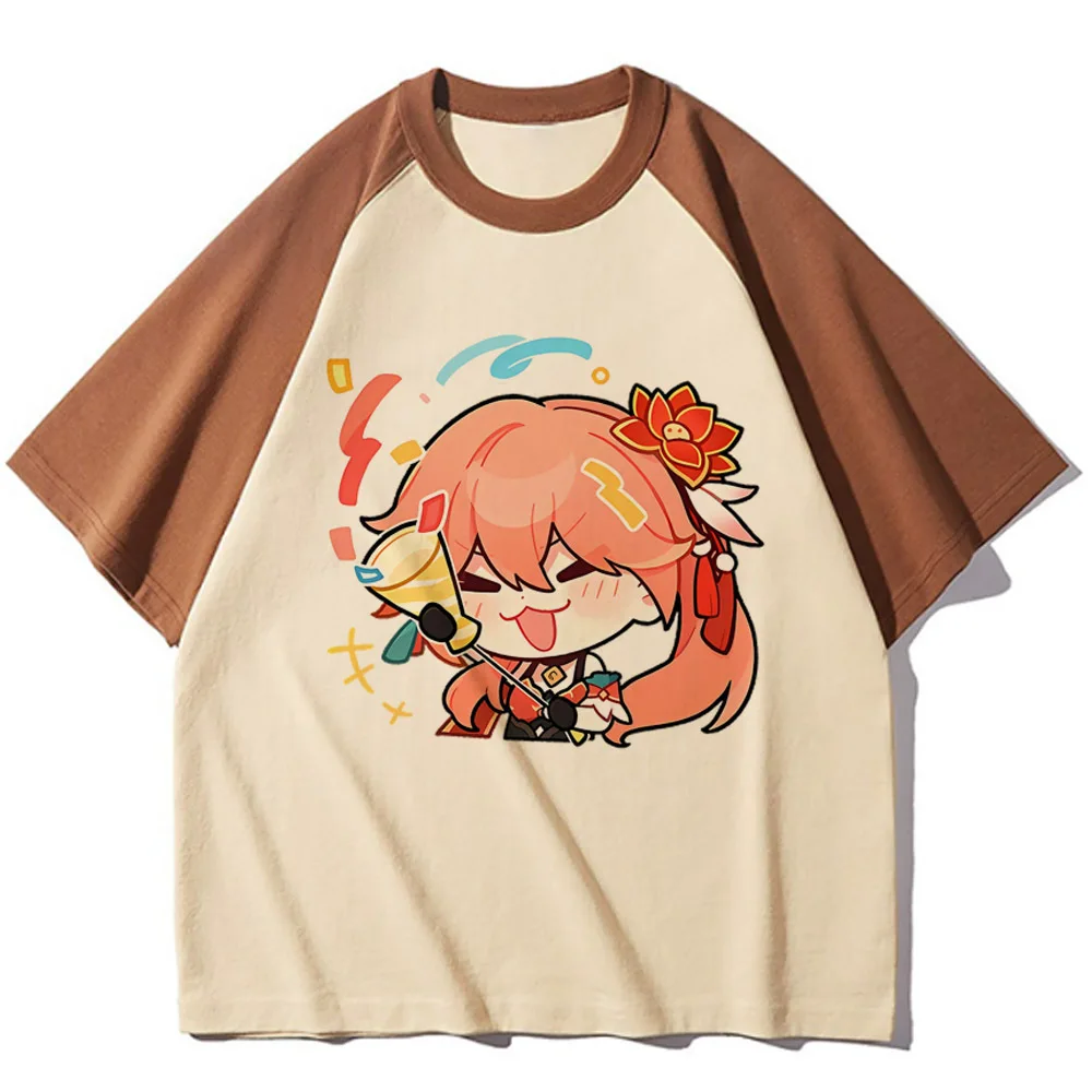 Honkai Star Rail Tee women modern style patterned youthful tshirt girl Japanese designer comic clothes