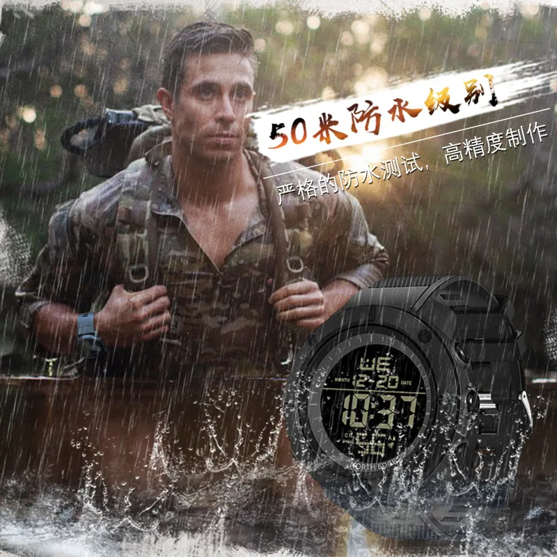 2025 противоударные и устойчивые к падениям светящиеся мужские электронные часы, секундомер, будильник, студенческие уличные водонепроницаемые часы