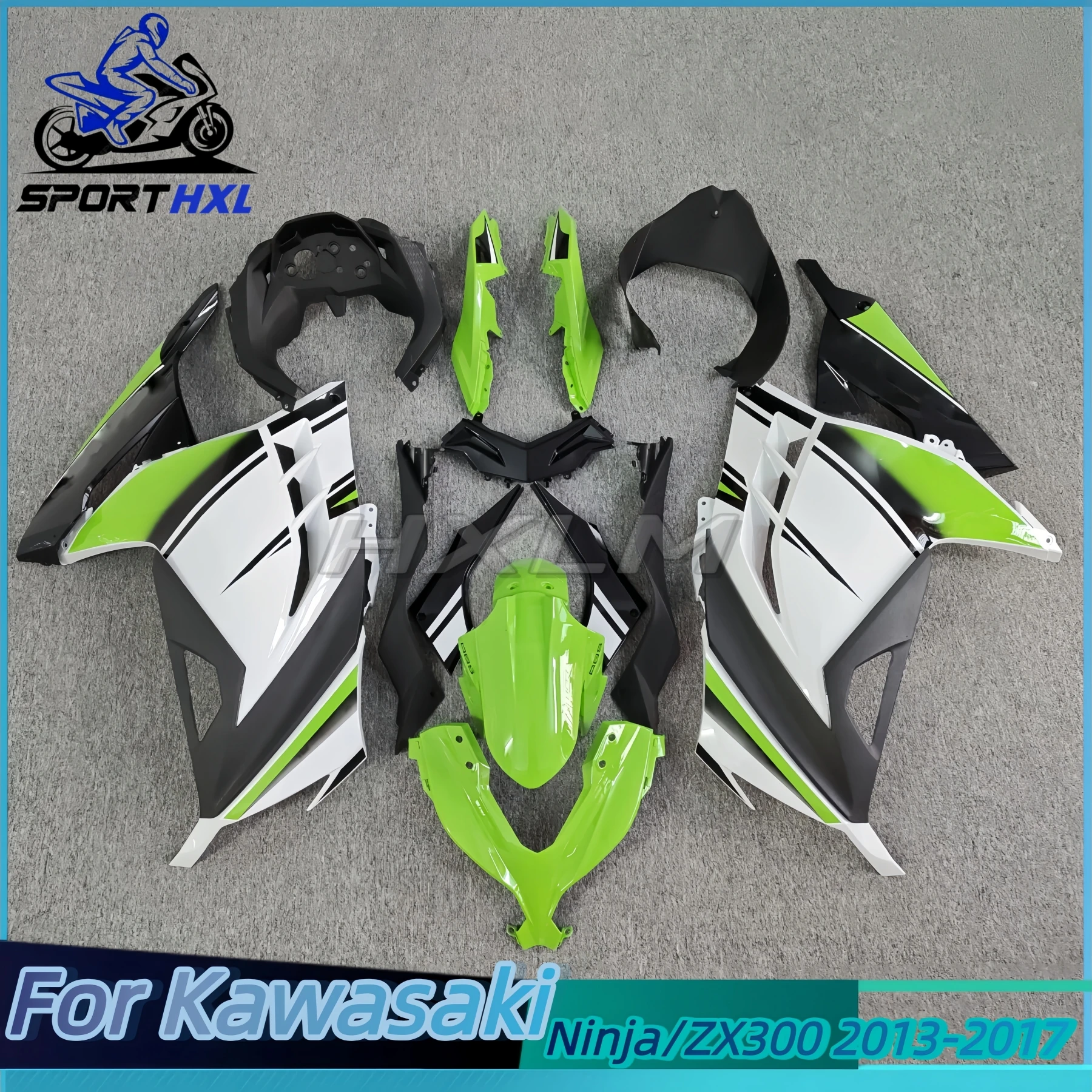 

The ABS Motorcycle full Fairing Kit Fit For KAWASAKI NINJA300 ZX300 2013 2014 2015 2016 2017 Custom Fairings Kits Bodywork Shell
