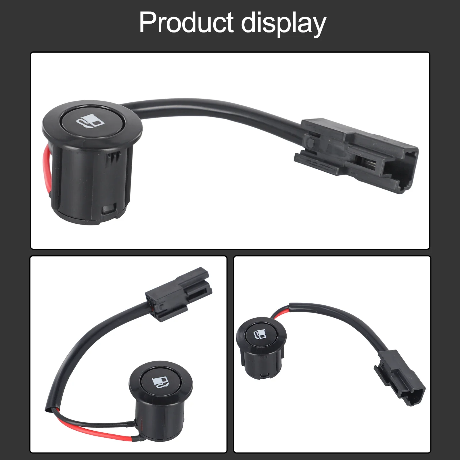 Nero Auto Tappo Del Serbatoio Del Carburante Interruttore Pulsante di Rilascio Della Porta Del Gas Carburante Interruttore 93555-2P000VA Per Kia Sorento 2009 2010 2011 2012 2013 2014