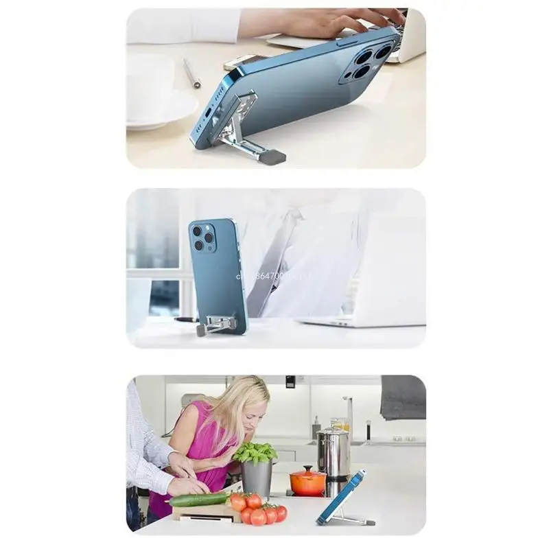 Sitting Viewing Phone Stand Ultra-Thin Phone Mount Foldable Phone Holder for Smart Phone Stable Brackets Folding DropShipping