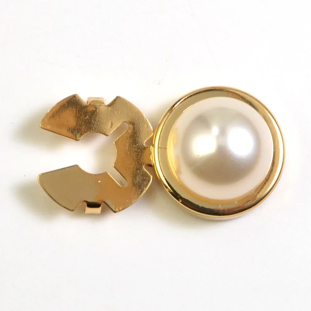 Hot 18mm Decorative Button Covers Fashion Design Gold Silver Cufflink and Button Metal DIY Craft Jewelry Buttons for Clothing