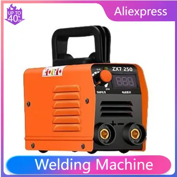 인버터 아크 전기 용접기, 220V, 20-250A, IP21 IGBT, MMA 아크 용접기, 디지털 디스플레이, 풀 구리 ZX7-250, 6mm 용접