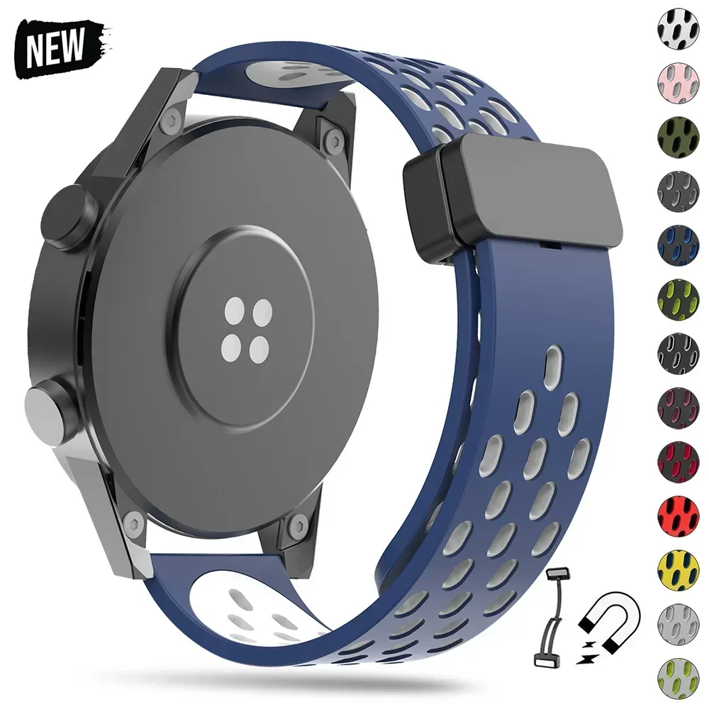 22 mm 20 mm Magnetarmband für Samsung Galaxy Watch 4 5 6 5Pro 4/6 Classic Active 2 Silikonband für Amazfit Bip 3 Huawei GT2 GT3