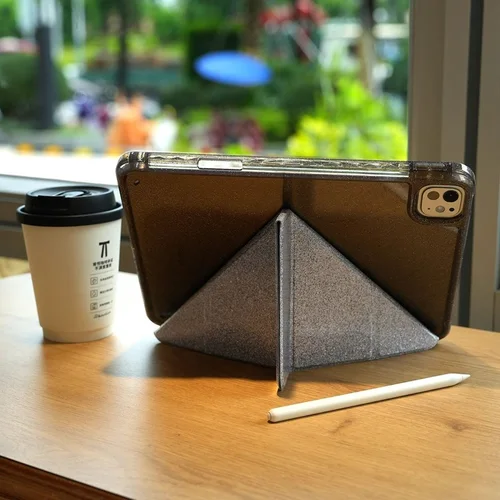 Imagen 2 del producto Funda brillante para iPad Air 5th 4th 10,9 Air 11 M2 M3 iPad 10th Gen 10,9 11th 11 ""Pro 11 cubierta inteligente con soporte multiángulo