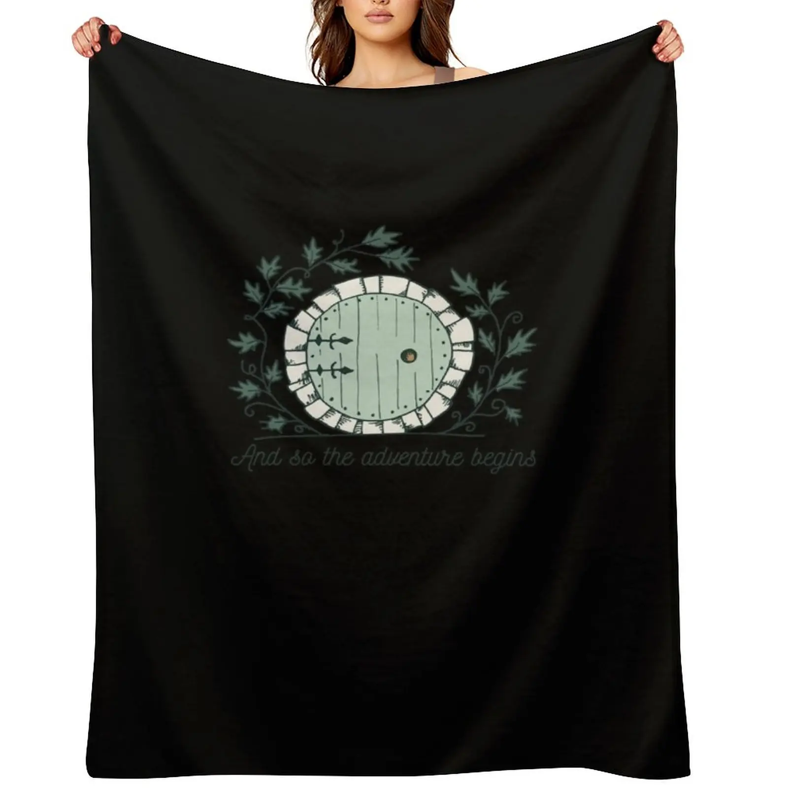 

Baggins Door with Twigs ShirtsNew design 2021 Throw Blanket Hair Thins Blankets Sofas Of Decoration anime Blankets