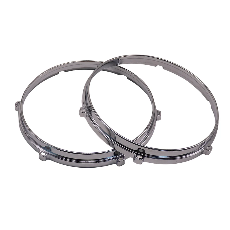 10 Inch 6 Hole Aluminum Alloy Die-cast Snare Drum Rim Drum Hoop One Pair Two Pieces