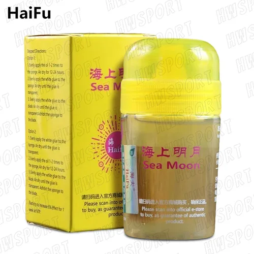 Imagen 1 del producto HAIFU SEA MOON-reforzador de tenis de mesa, aceite profesional para estimular Ping Pong con cepillo, accesorios para tenis de mesa