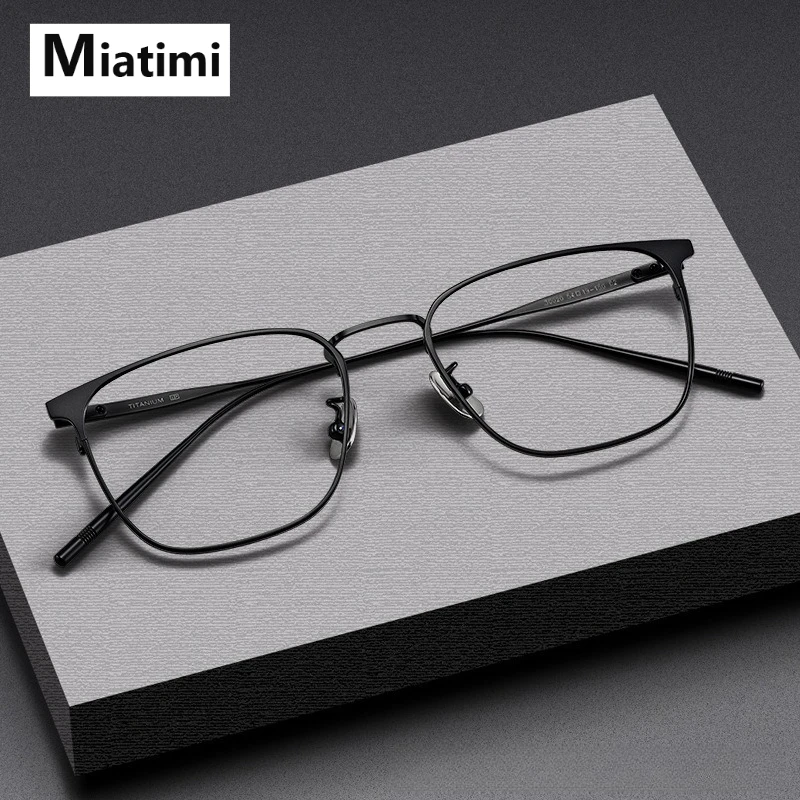 

Fashion Pure Titanium Glasses frame Retro Square Eyeglasses frames Optical Prescription Eyewear Frames Men Women Spectacles