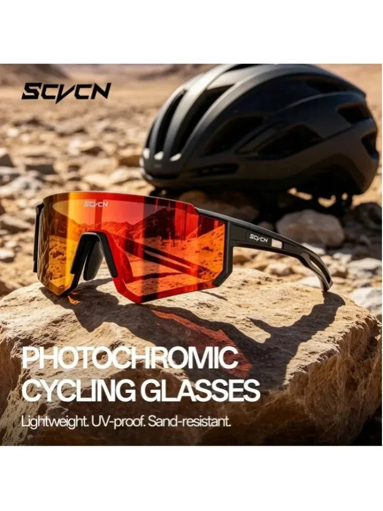SCVCN UV400 Ultraleichte Fahrrad-Sonnenbrille Neue Stylische HD-Outdoor-Sportbrille für Wandern, Autofahren, Laufen und Pickleball für Männer und Frauen Rennradbrille