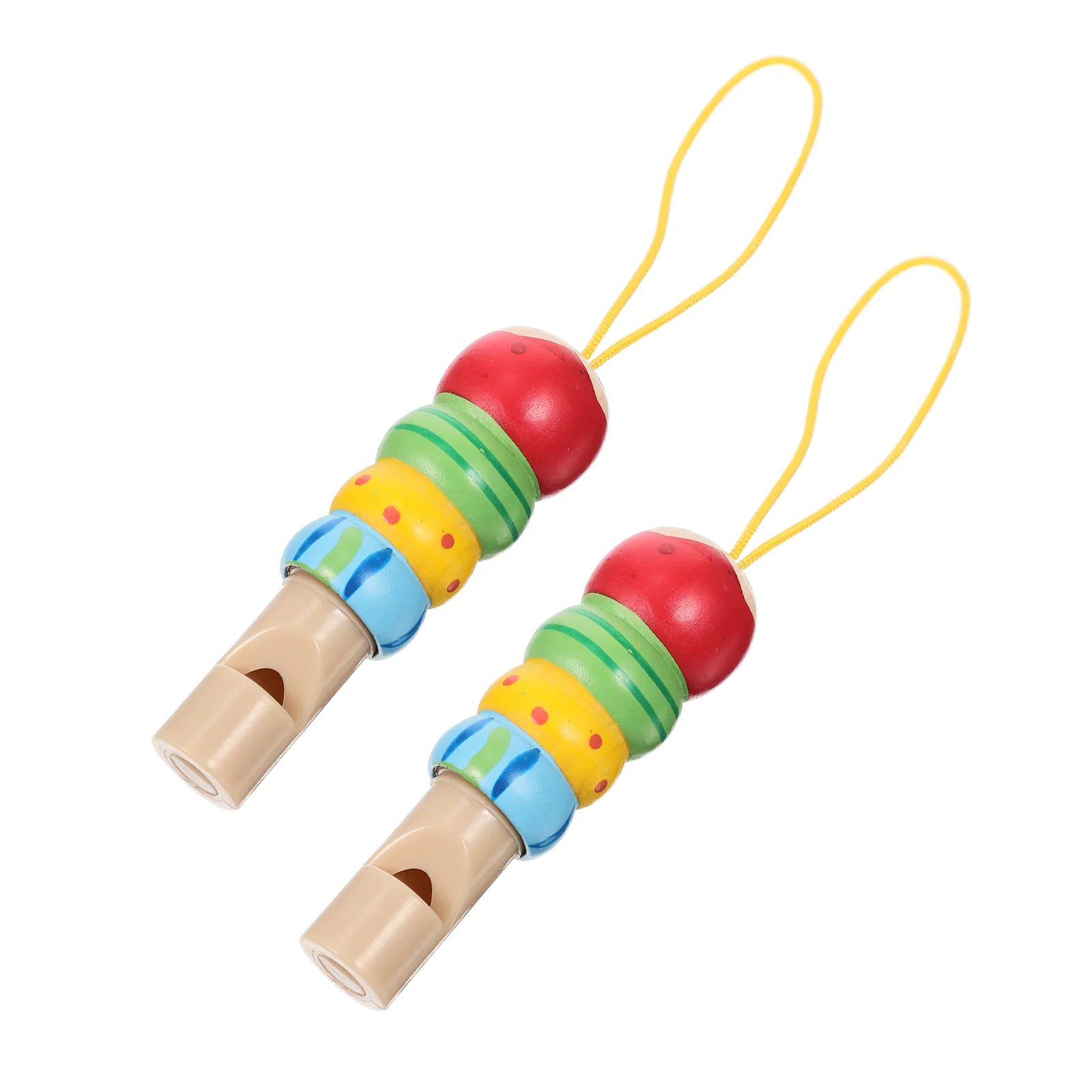 2 Pcs Instrument Whistle Toddler Baby Toys for Toddlers Childrens Party Whistles Solid Wood