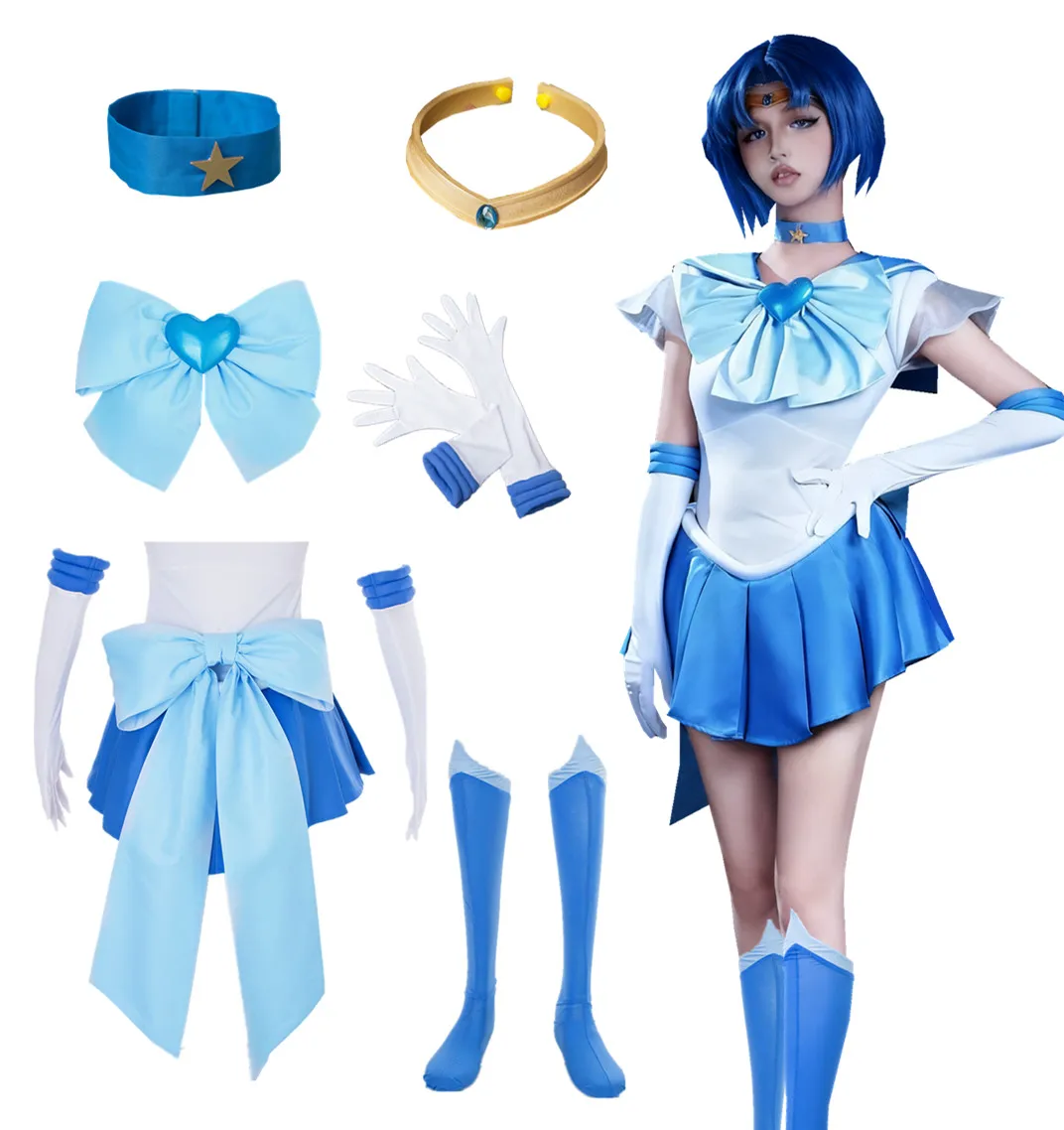 

Костюм для косплея Аниме Меркури (США, размер S) – женское платье для Хэллоуина