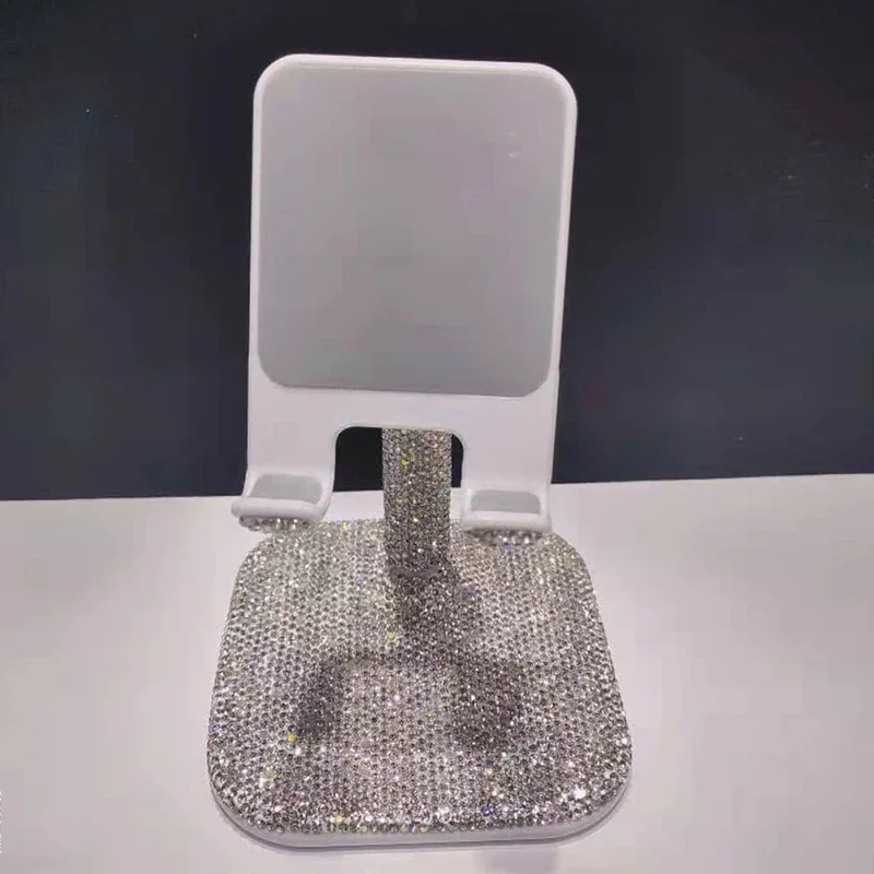 Bling Diamond Desktop Phone Holder Suitable IPad Adjustable Tablet Computer Holder Universal Desktop Computer Live Streaming