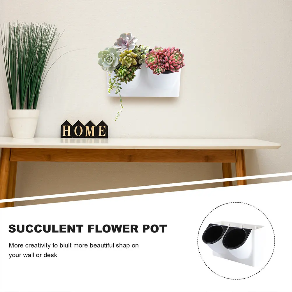 Self Watering Flower Pot Plastic Violet Planter Decorative Indoor Outdoor Automatic Watering Pot for Succulents Bonsai Planting view 4
