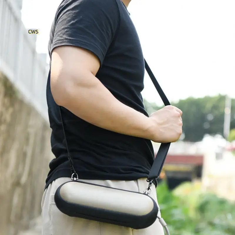 For Beats Pill 2024 Speaker EVA Zipper Storage Hard Case Audio Shoulder Strap Messenger Bag