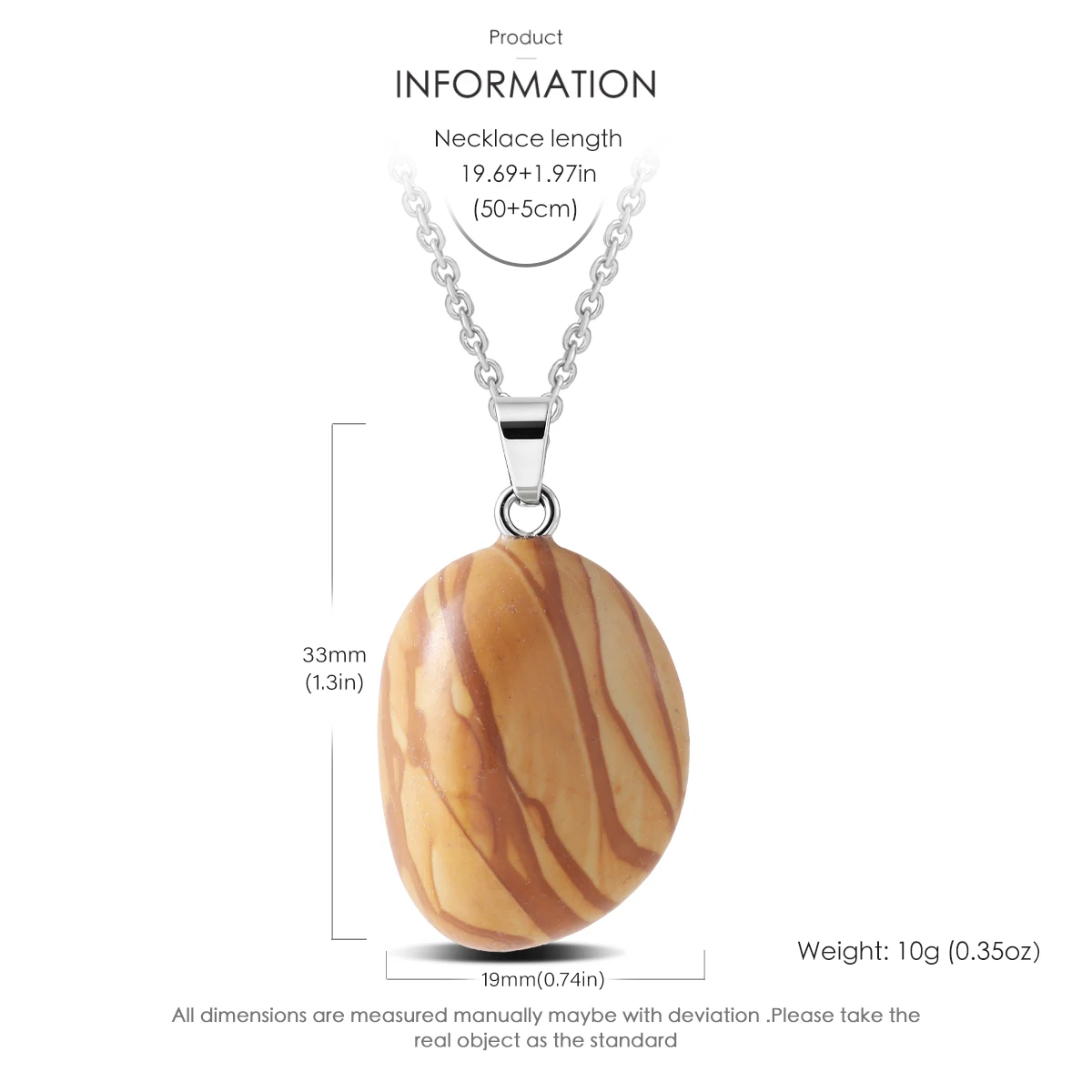 Silver Irregular Stone Necklace Irregular Necklace Simple Fashion Design Trendy Sweet Jewelry Gift