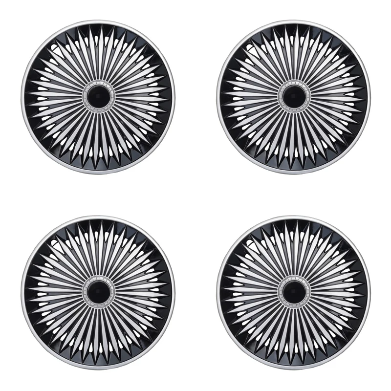 

Комплект из 4 черных и серебристых колпаков для колес диаметром 12 дюймов, из АБС-пластика, с защелкивающимся креплением, для легковых автомобилей, грузовиков и внедорожников